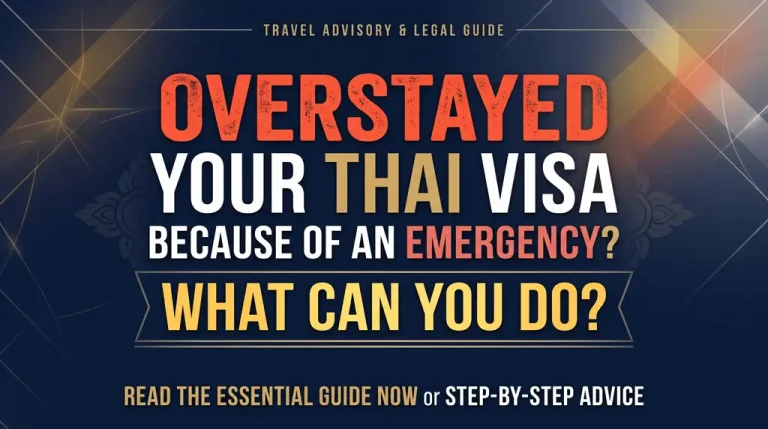 Overstayed your thai visa because of an emergency? What can you do?